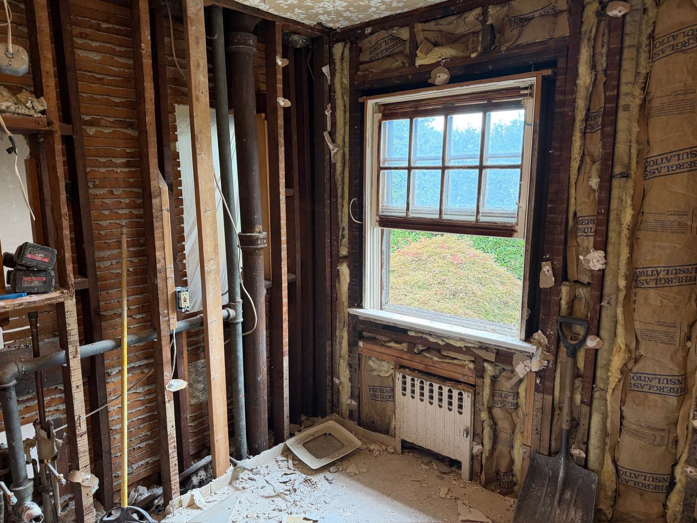 Window wall opened