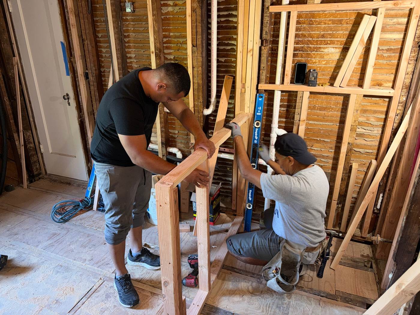 Framing the new layout