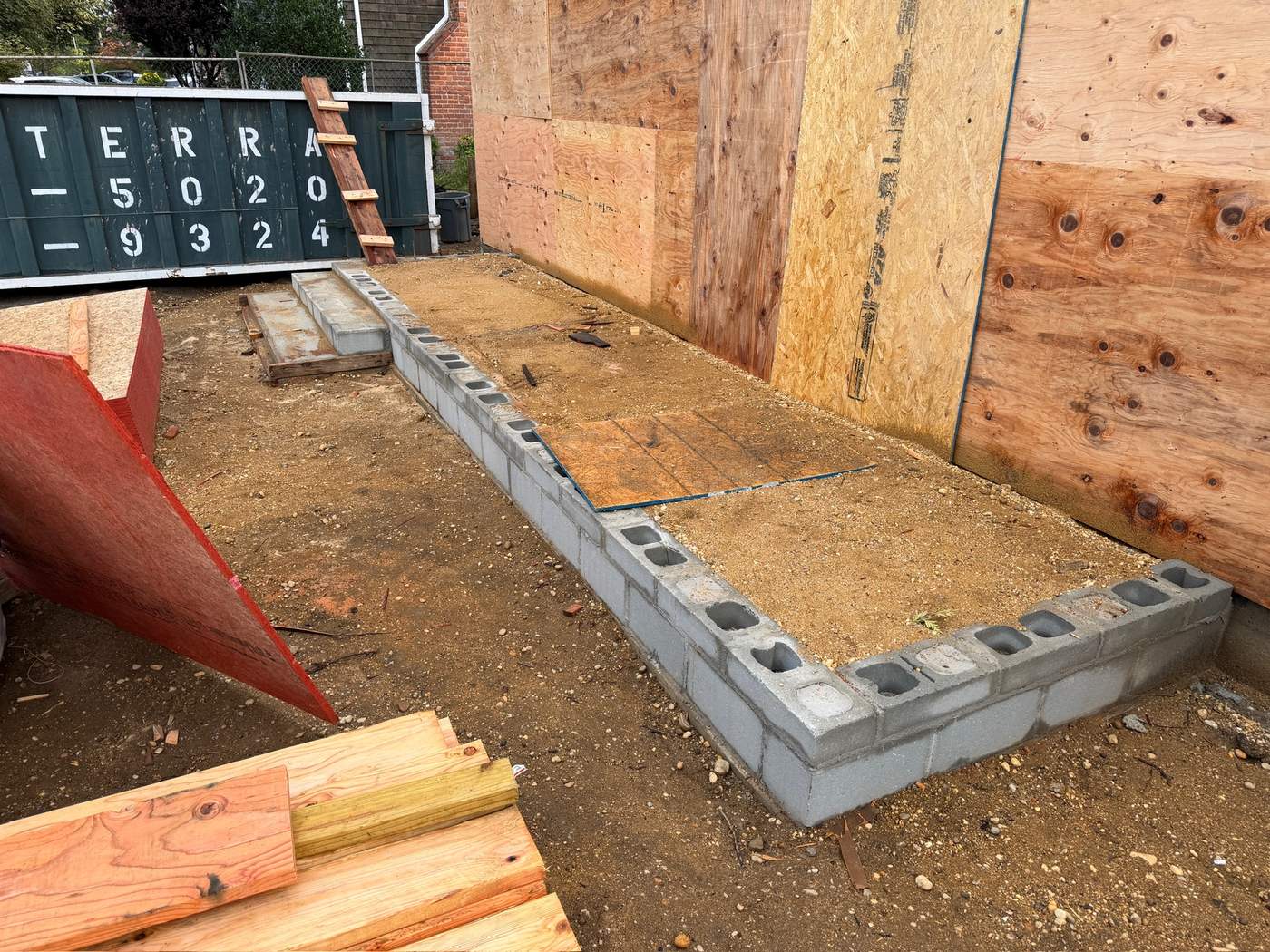Block wall ready