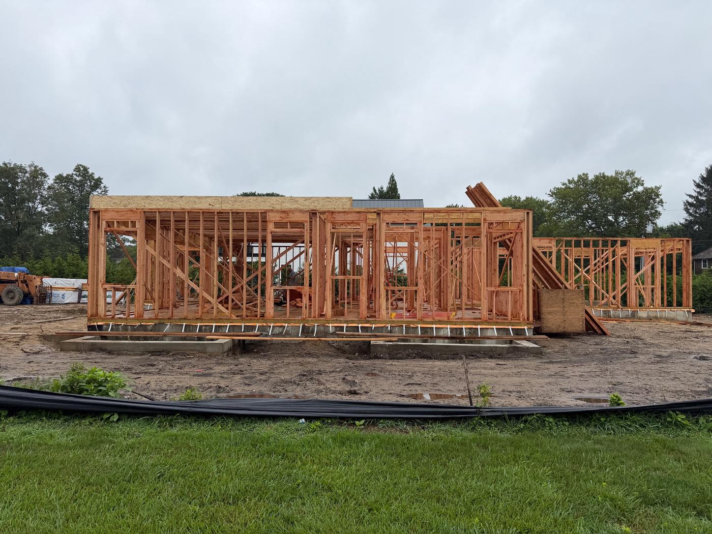 First floor framed