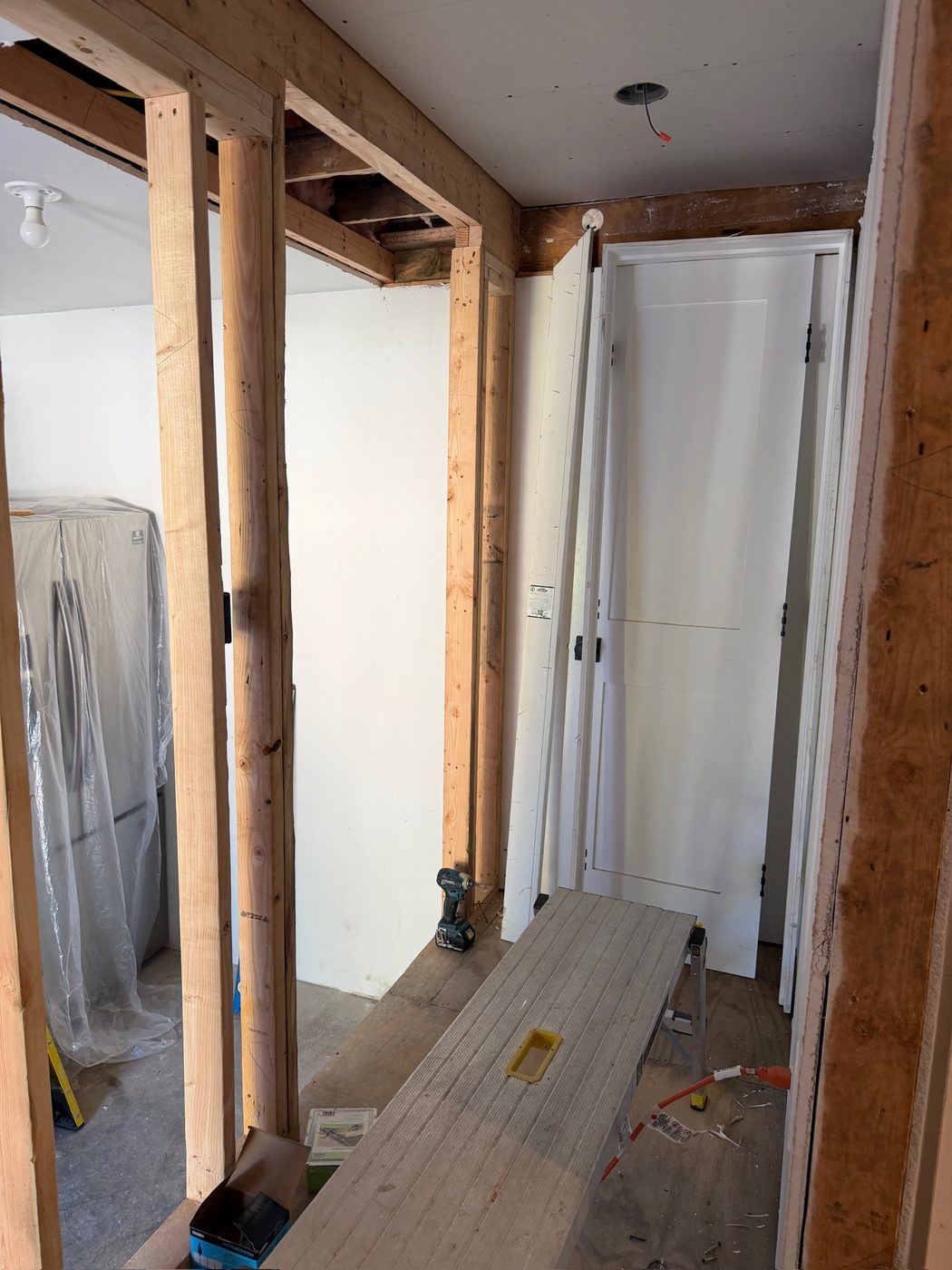 Framing by the door