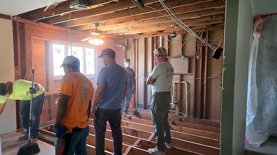 Crew at work