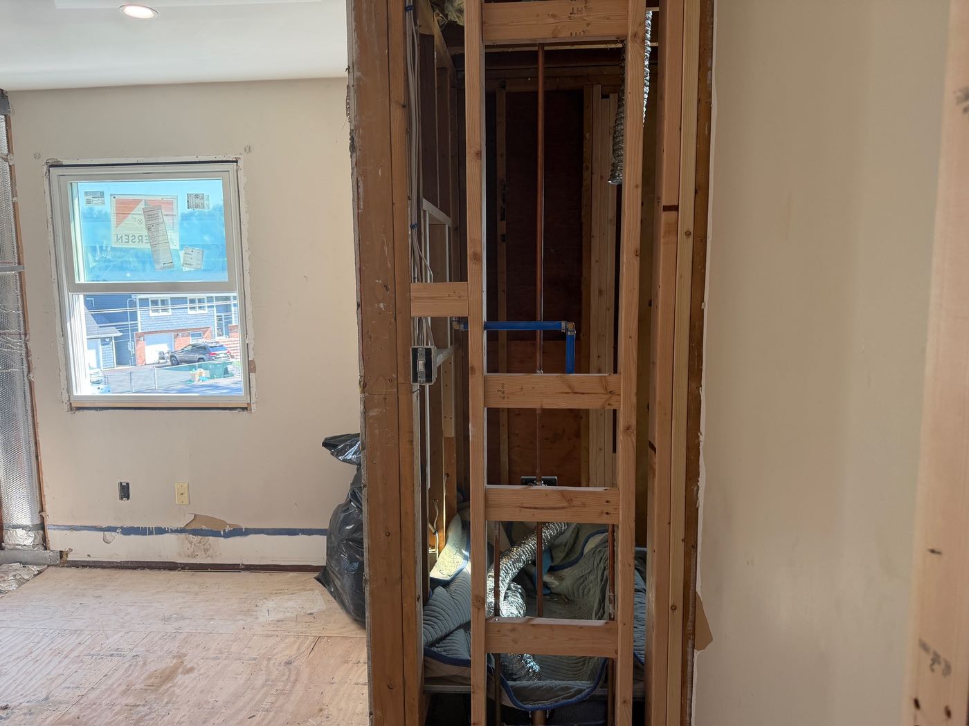 Wall opened
