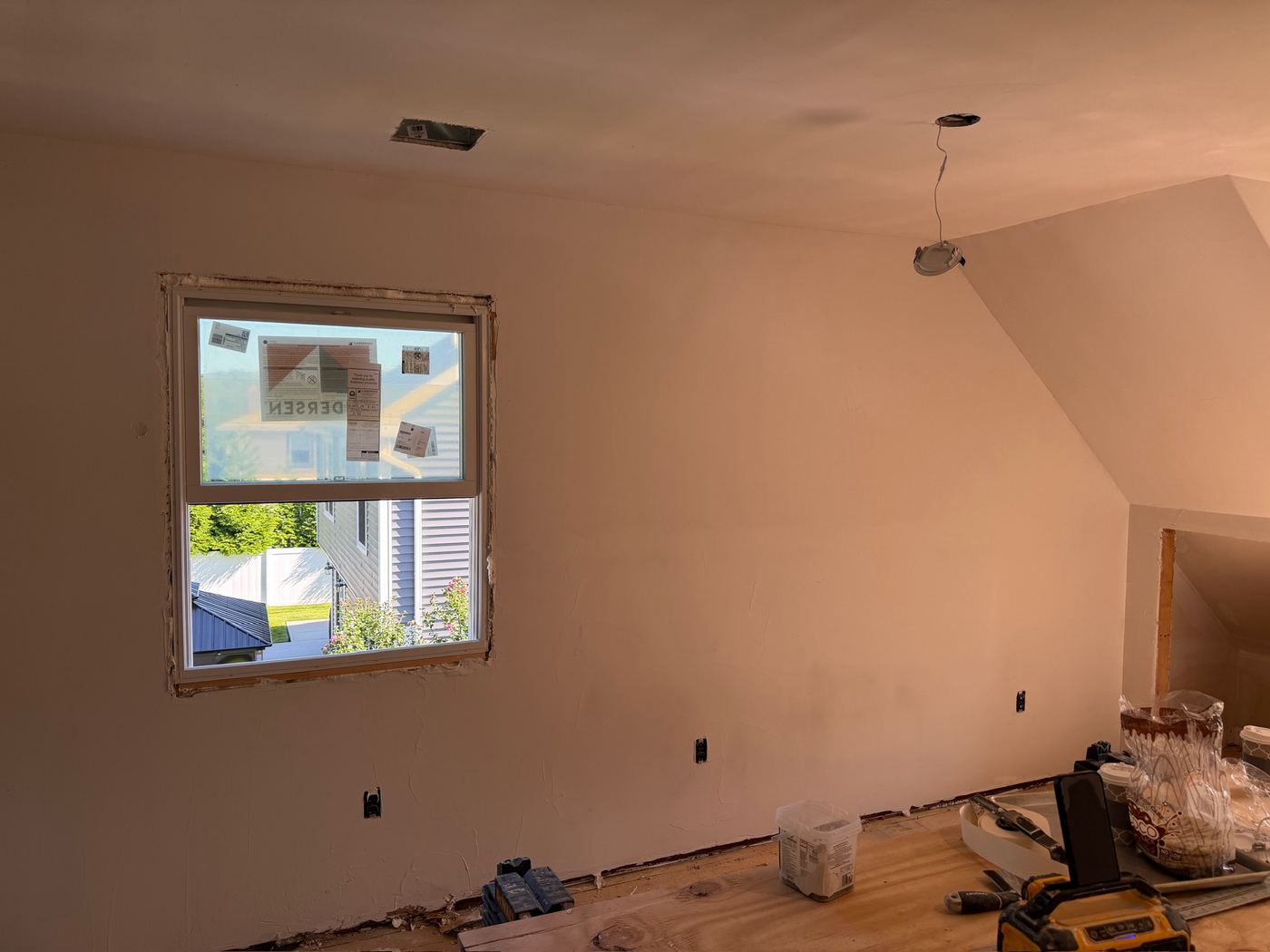 Walls finished