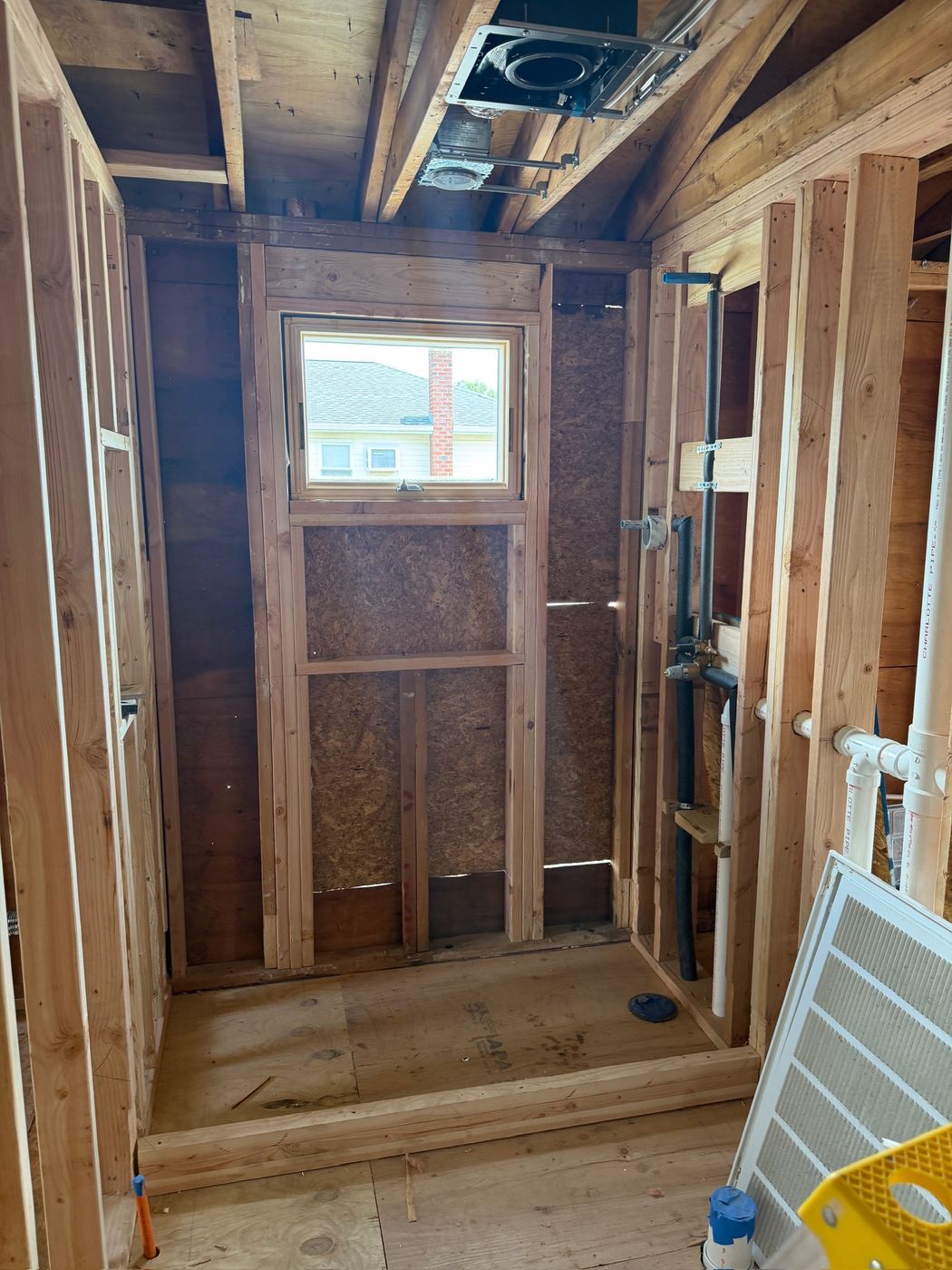 Shower framed